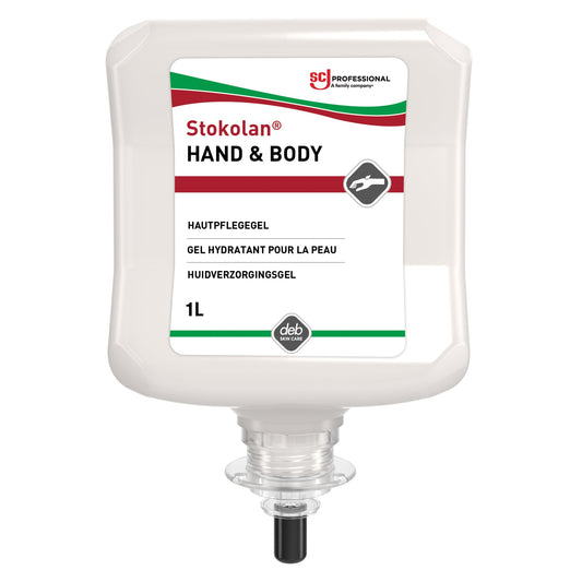 SC Johnson PROFESSIONAL Hautpflegecreme Stokolan® HAND & BODY parfümiert dermatologisch getestet silikonfrei Kartusche 1l