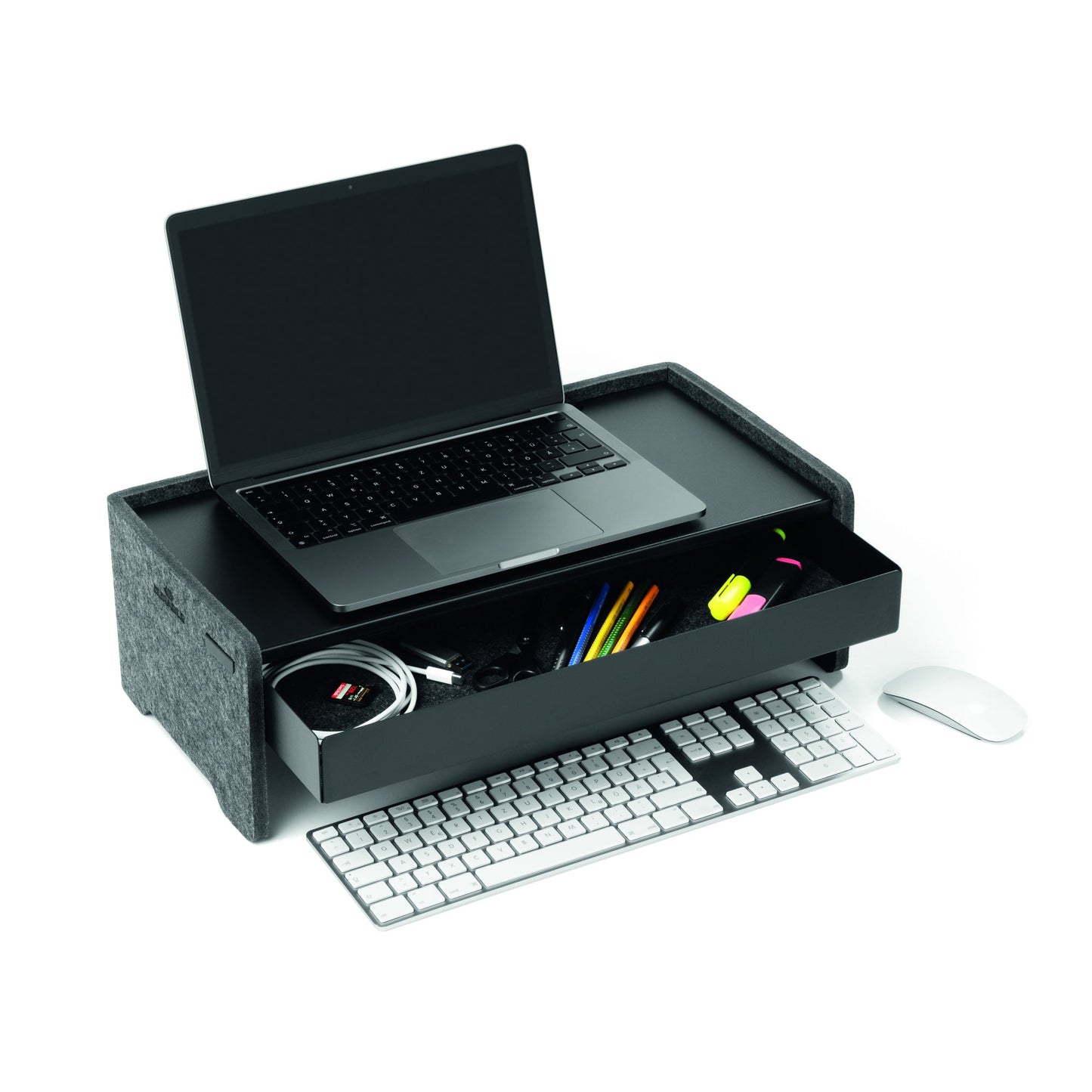 DURABLE Monitor Ständer Schublade EFFECT 508201 sw