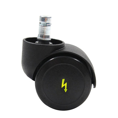 hjh OFFICE Ersatzrolle ROLO ESD Metall/Kunststoff/Polyurethan, beschichtet schwarz 5 St./Pack.
