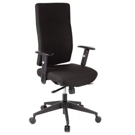 hjh OFFICE Bürodrehstuhl PRO-TEC 300 43-54cm Synchronmechanik Rolle hart gebremst (für Teppichboden) Kunststoff schwarz