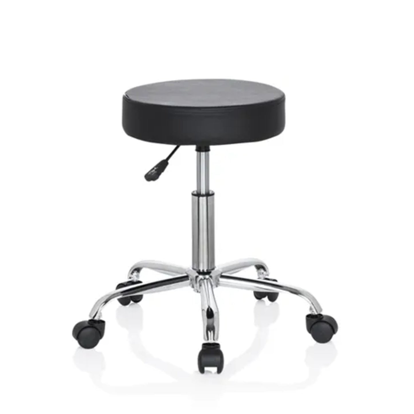 hjh OFFICE Sitzhocker OPERATOR II schwarz Farbe des Fußkreuzes: chrom