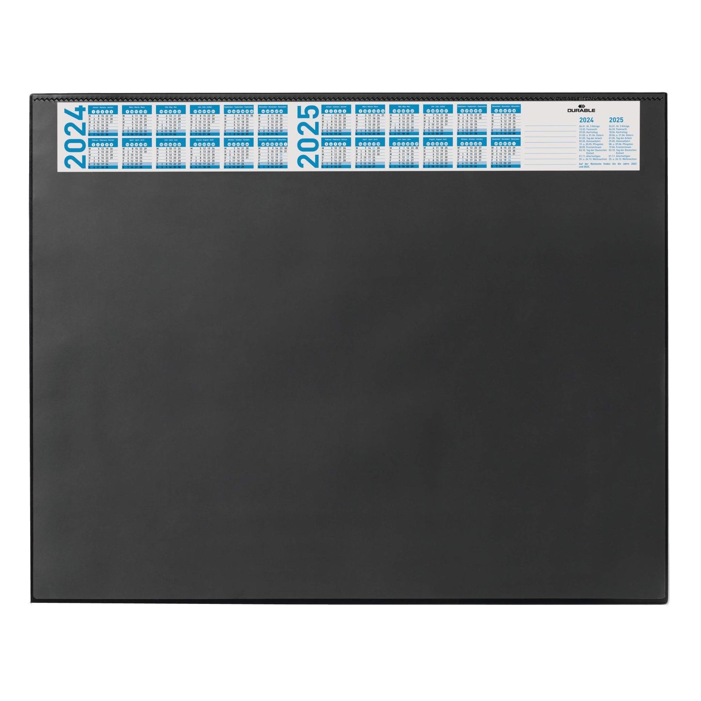 DURABLE Schreibunterlage 65 x 52 cm (B x H) mit Kalender 4 Jahre PVC schwarz