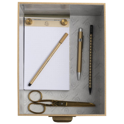 Exacompta Aufbewahrungsbox Office by me 16 x 11 x 20 cm (B x H x T), 20 x 13 x 26 cm (B x H x T), 26 x15 x 35 cm (B x H x T) DIN A6+, DIN A5+, DIN A4+ Karton, Papier kaschiert beige