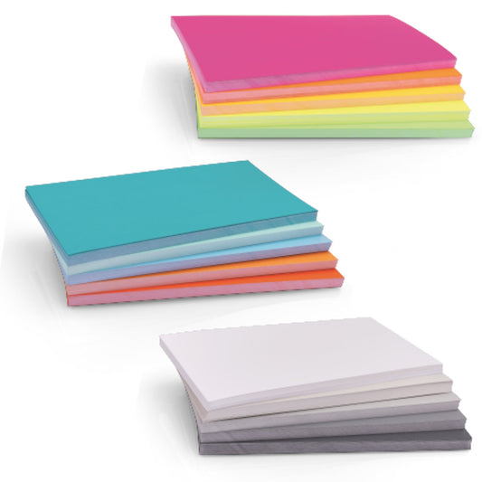 magnetoplan® Moderationskarte Set 2 20 x 10 cm (B x H) 120g/m² Papier farbig sortiert 3 x 250 St./Pack.