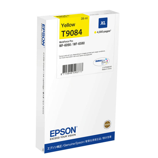 Epson Tintenpatrone Originalzubehör T9084 ca. 4.000 Seiten gelb 39ml