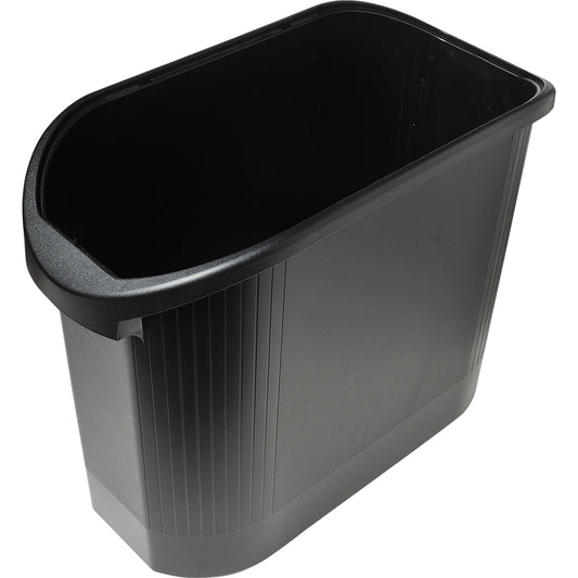 Exacompta Papierkorb TOPLINE 24 x 36,5 x 48 cm (B x H x T) Polypropylen, 80 % recycelt Farbe: schwarz 1 Sortierfach