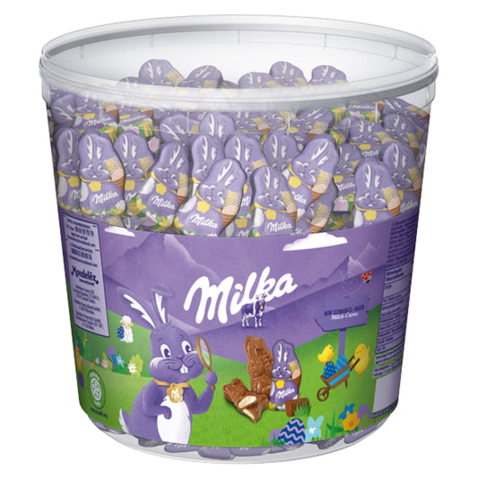 Milka Schokolade Mini Schmunzelhasen Milchcrème 1.505 g/Pack.