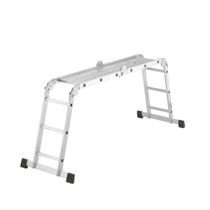 Hailo Multifunktionsleiter M60 4,35m Aluminium/Stahl/Kunststoff silber