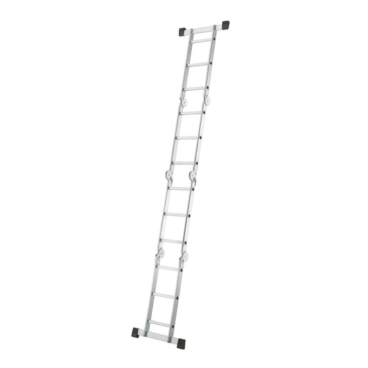 Hailo Multifunktionsleiter M60 4,35m Aluminium/Stahl/Kunststoff silber
