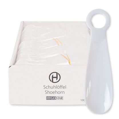 HYGOSTAR Schuhanzieher Kunststoff weiß 100 St./Pack.