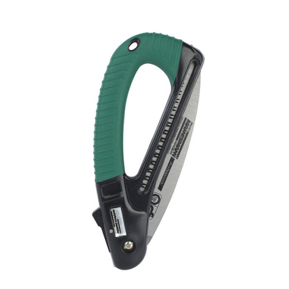 BRÜDER MANNESMANN Säge Klappsäge 180mm Werkzeugstahl, gehärtet grün/schwarz
