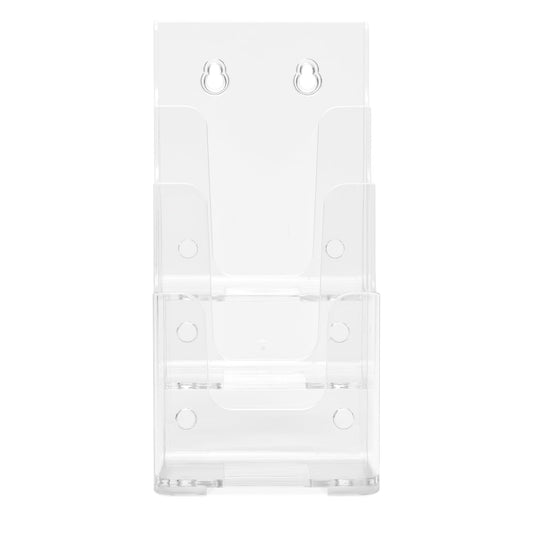 Deflecto® Prospekthalter Classic 12 x 22 x 12 cm (B x H x T) 1/3 DIN A4 Polystyrol transparent 3 Fächer
