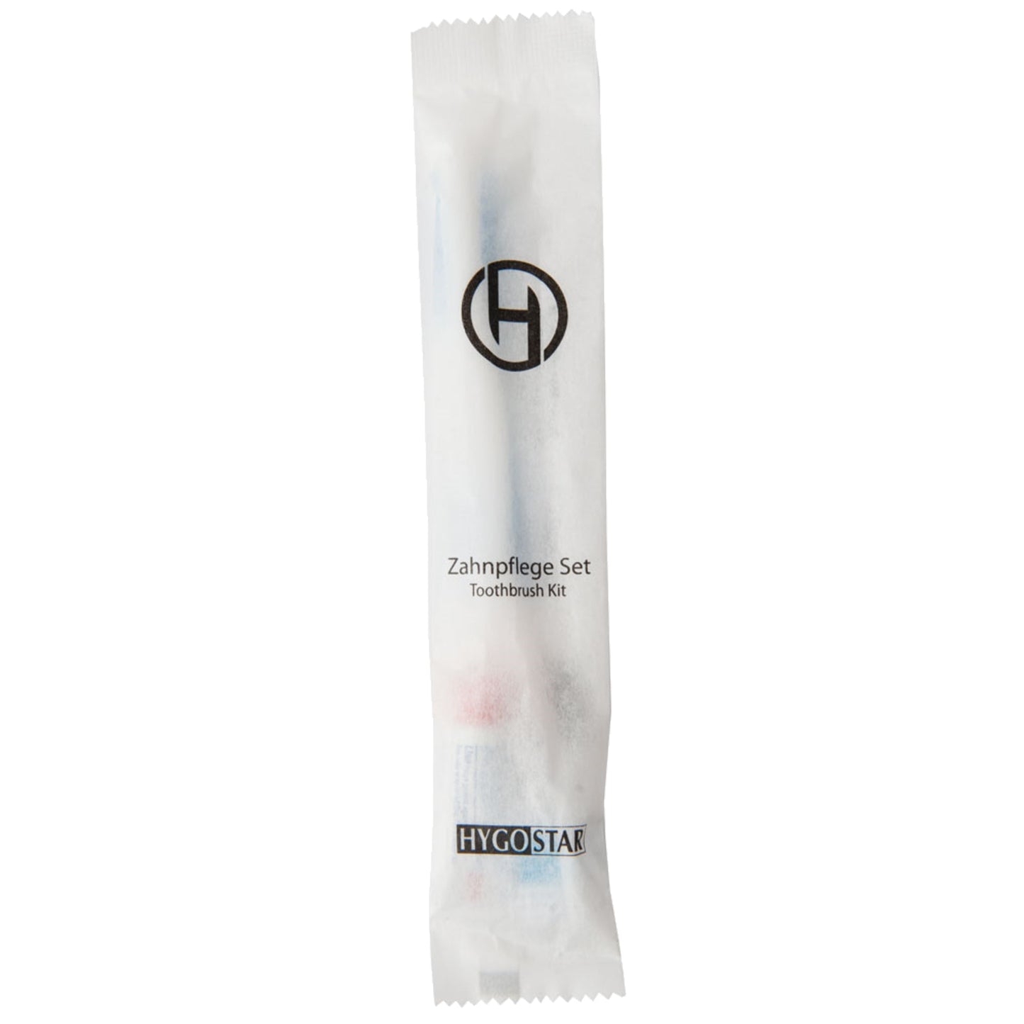 HYGOSTAR Zahnpflegeset Handzahnbürste, kleine Tube Zahncreme 50 St./Pack.