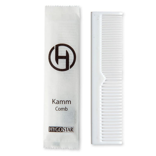 HYGOSTAR Kamm Kunststoff weiß 100 St./Pack.
