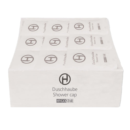 HYGOSTAR Duschhaube Polyethylen transparent 100 St./Pack.