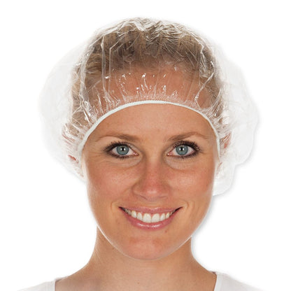 HYGOSTAR Duschhaube Polyethylen transparent 100 St./Pack.