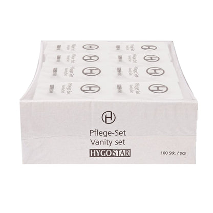 HYGOSTAR Kosmetikset 1 x Wattepad, 3 x Wattestäbchen, 1 x Nagelfeile 100 St./Pack.