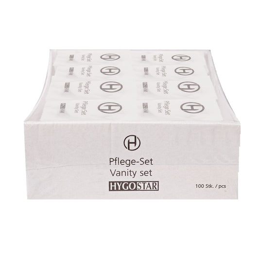 HYGOSTAR Kosmetikset 1 x Wattepad, 3 x Wattestäbchen, 1 x Nagelfeile 100 St./Pack.