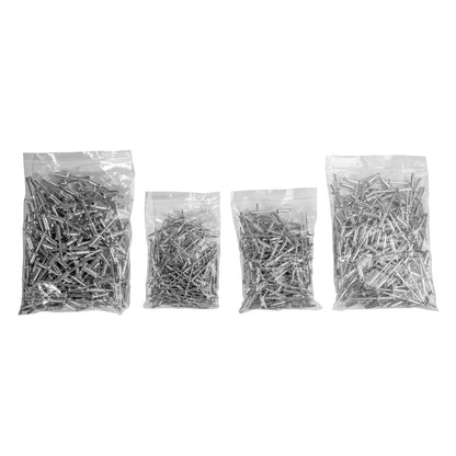BRÜDER MANNESMANN Nieten Materialstärke: 1-9 mm 2,4/3,2/4/4,8mm 600 St./Pack.