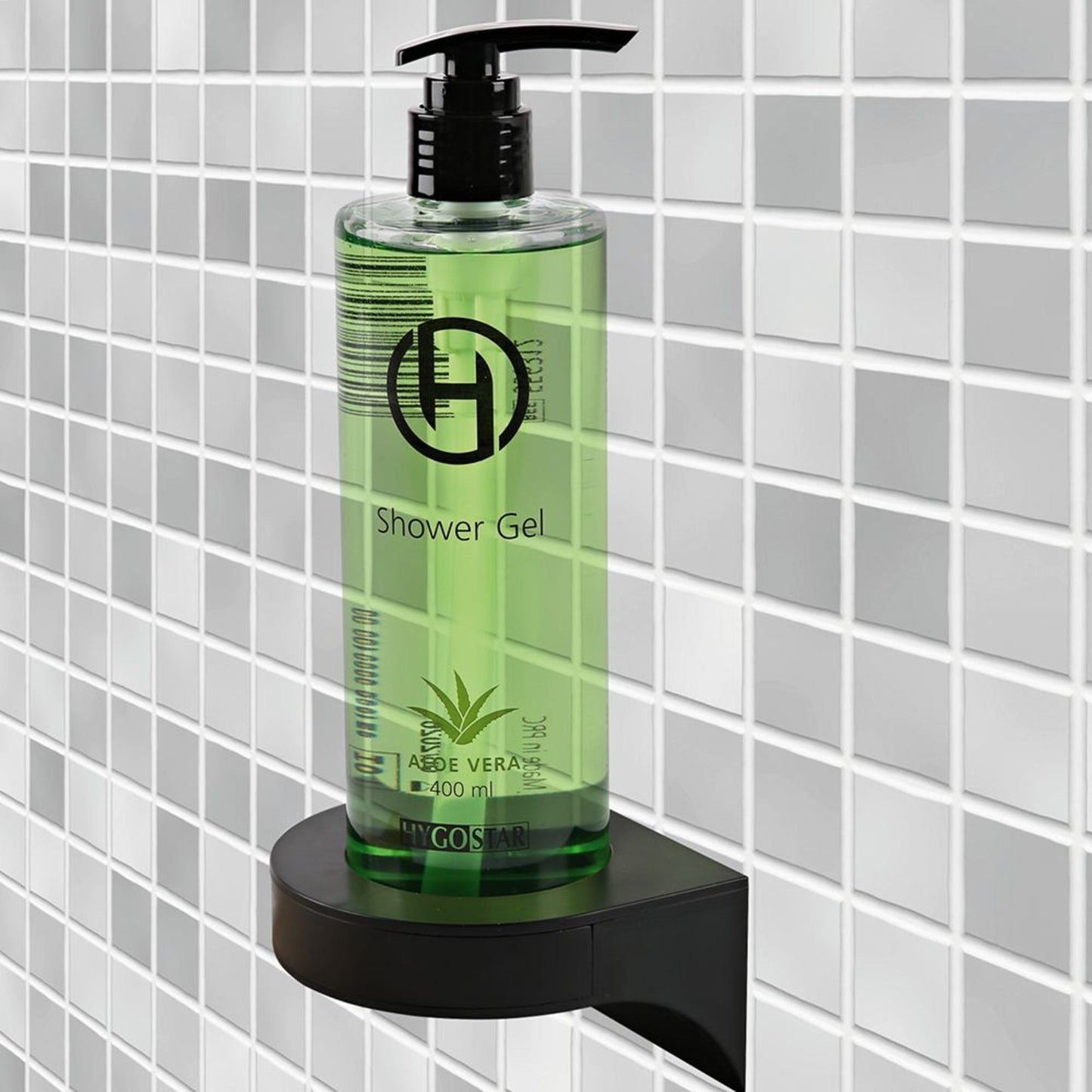 HYGOSTAR Duschgel HYGOSTAR Wandhalterung 556307, 55636, 556309, 556308 Aloe Vera Pumpflasche Kunststoff 0,4l