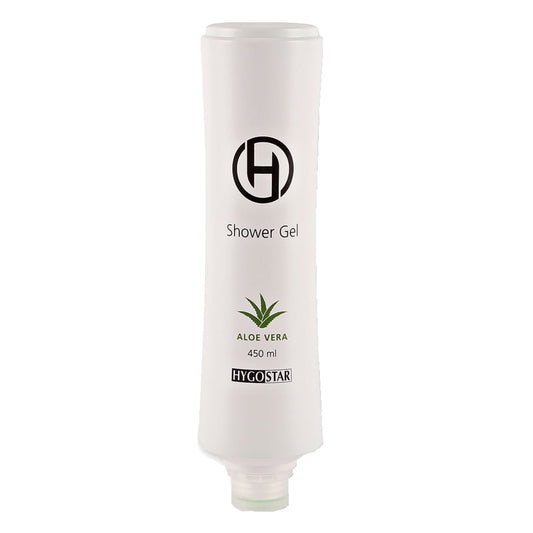 HYGOSTAR Duschgel HYGOSTAR Wandhalterung Squeeze 556301, 556302 Aloe Vera Squeeze Flasche Kunststoff 0,45l
