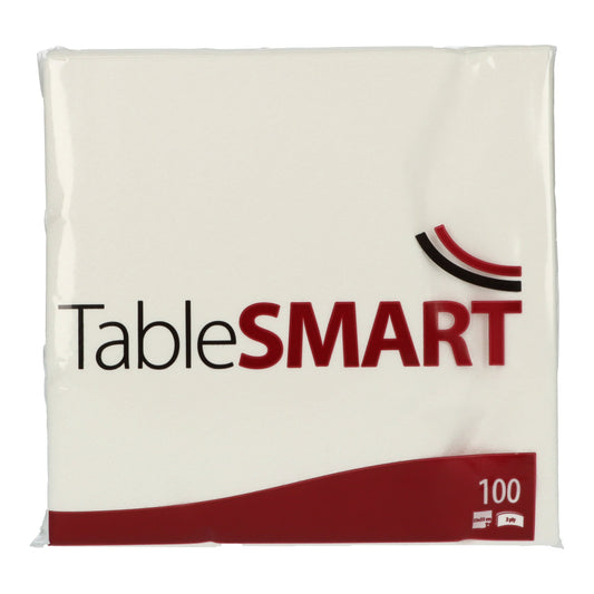 TableSMART Servietten 33 x 33 cm (B x L) weiß 100 St./Pack.