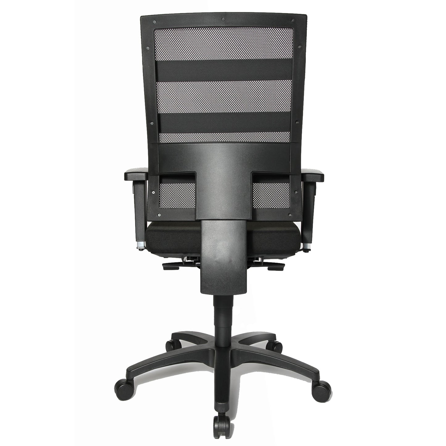TOPSTAR Bürodrehstuhl X-Pander Plus 48-62cm Punktsynchronmechanik Rolle hart gebremst (für Teppichboden) optionales Zubehör: Rolle weich gebremmst (für Hartboden) 6991 Polyamid schwarz