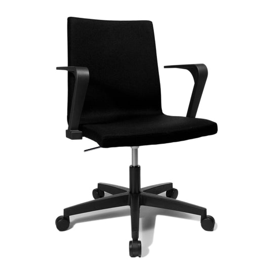 TOPSTAR Bürodrehstuhl CUBE 46-57cm Rolle hart gebremst (für Teppichboden) Polyamid schwarz