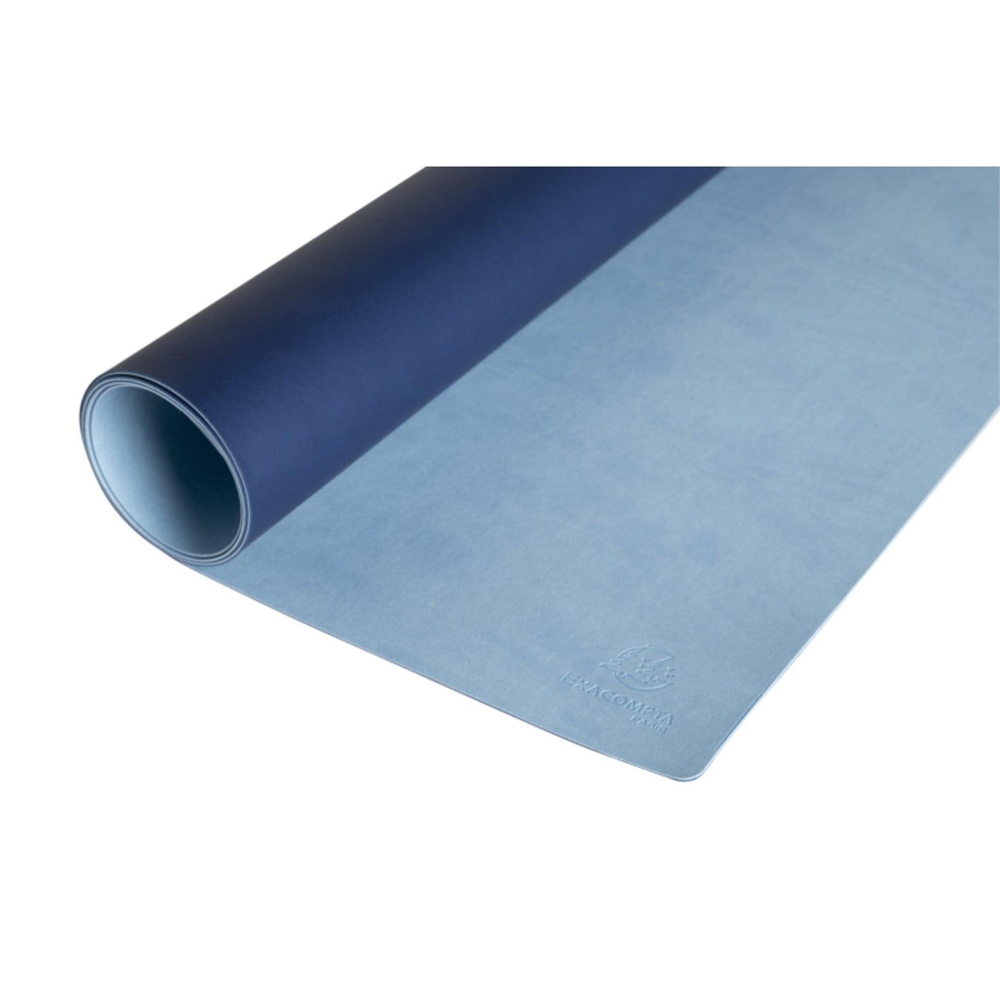 Exacompta Schreibunterlage Home Office 60 x 35 cm (B x H) ohne Kalender Polyurethan marineblau/himmelblau