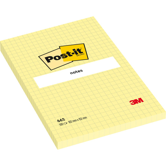 Post-it® Haftnotiz XL-Notes 102 x 152 mm (B x H) gelb 100 Bl.