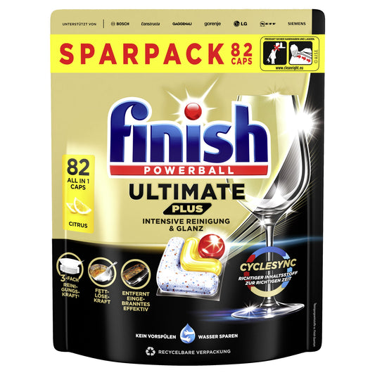 FINISH Spülmaschinentabs Ultimate Plus All in 1 Citrus 82 St./Pack.