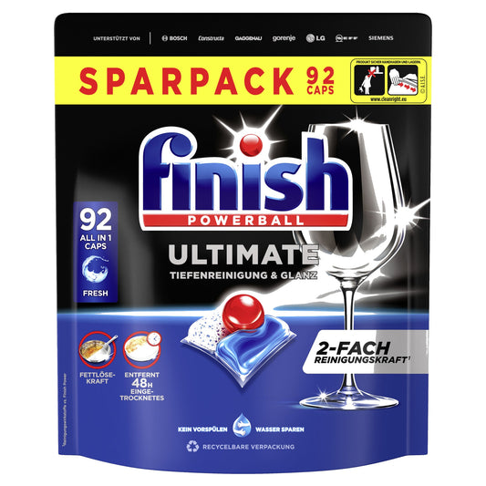FINISH Spülmaschinentabs Ultimate All in 1 Regular Fresh 92 St./Pack.