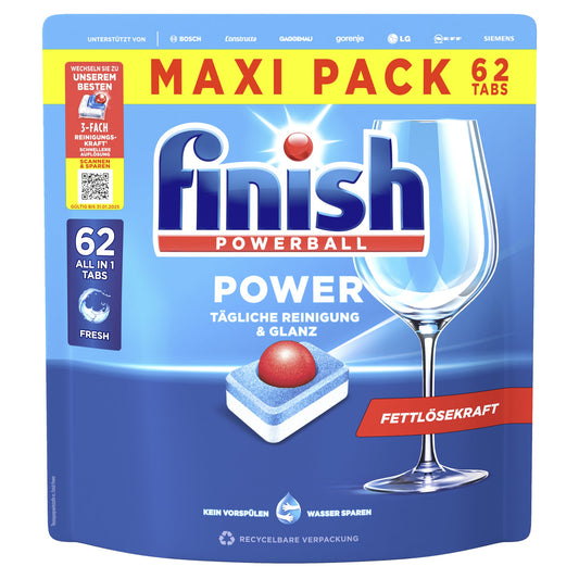 FINISH Spülmaschinentabs Power All in 1 Regular 62 St./Pack.