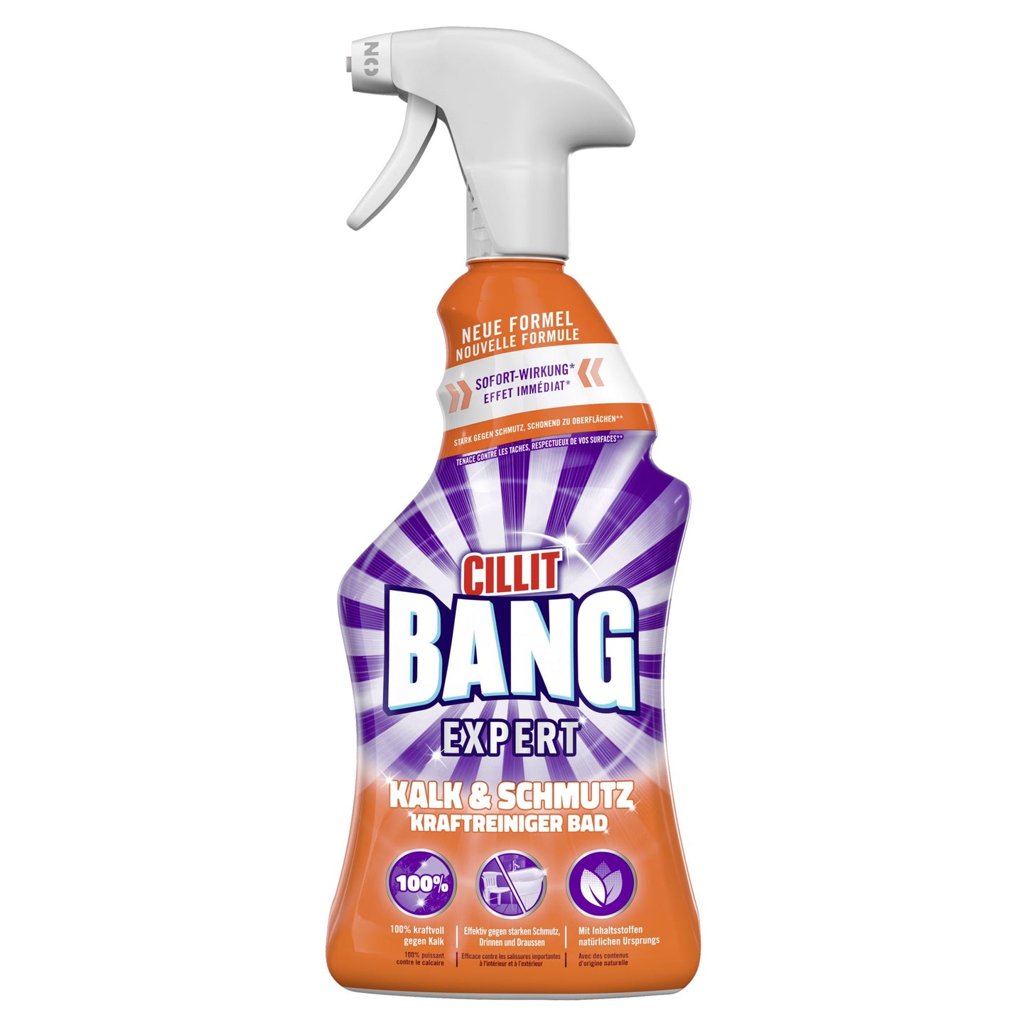 CILLIT BANG Badreiniger Kalk & Schmutz pH-Wert: 2,1-2,4 Sprühflasche Kunststoff 0,75l