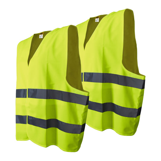 ADAC Warnweste XL Klettverschluss 100 % Polyester gelb 2 St./Pack.