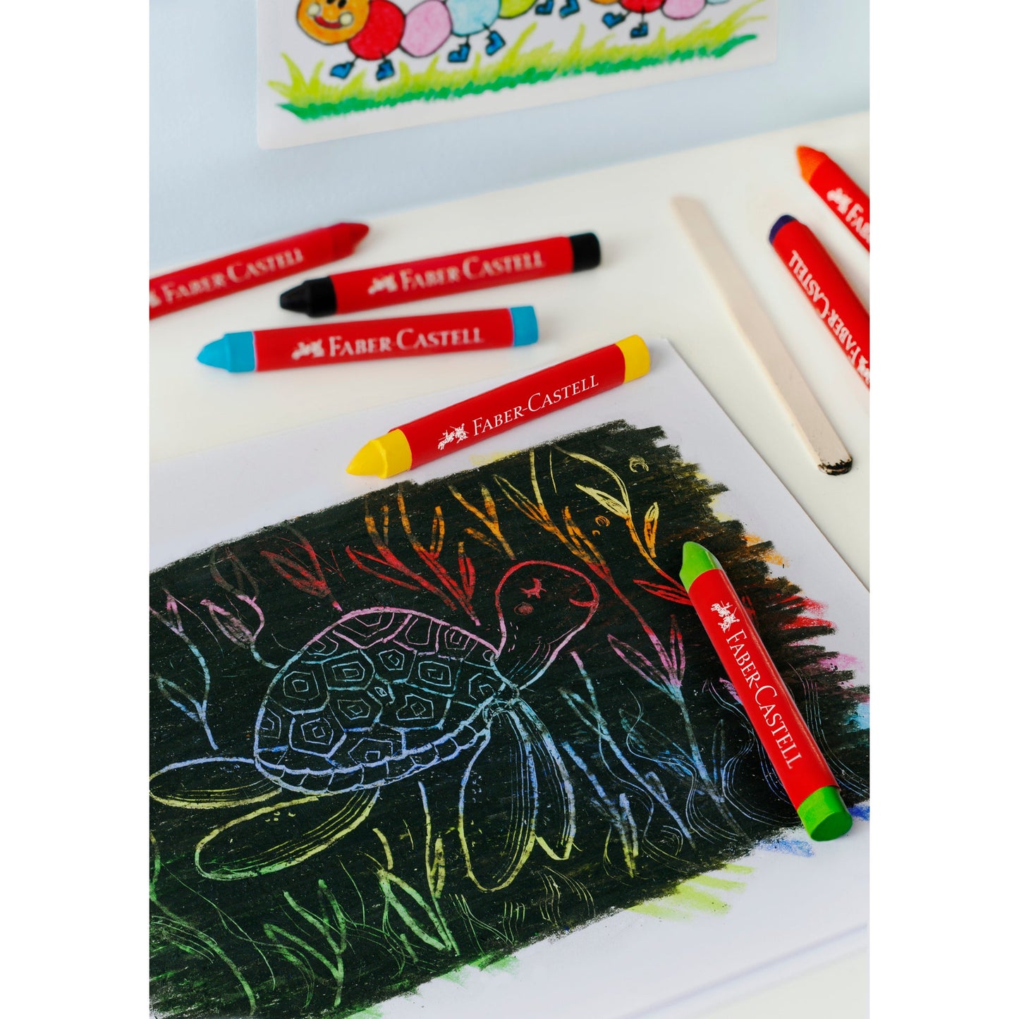Faber-Castell Wachsmalstift Jumbo 2 x 12 cm (Ø x L) farbig sortiert 12 St./Pack.