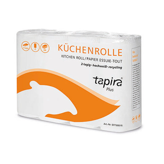 tapira Küchenrolle Plus 2-lagig Recyclingpapier hochweiß 4 Rl./Pack.