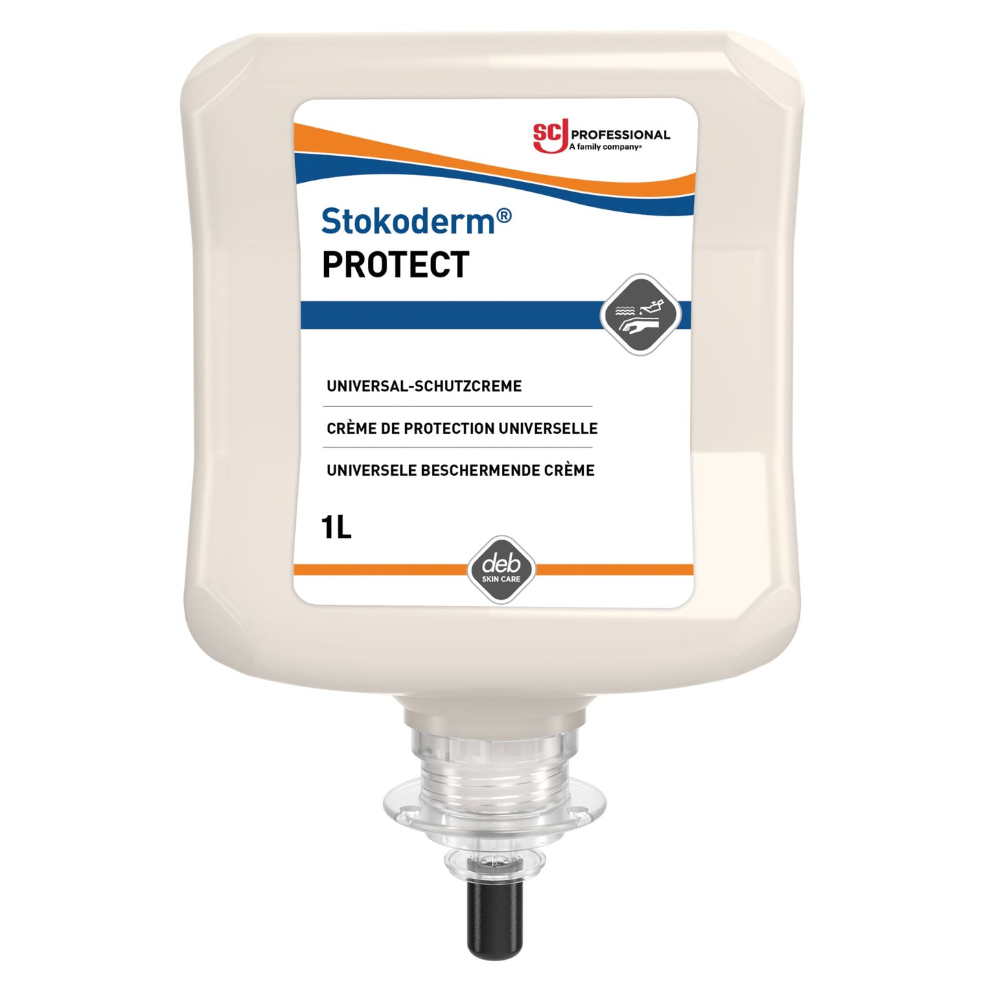SC Johnson PROFESSIONAL Hautschutzcreme Stokoderm® PROTECT nicht parfümiert silikonfrei Kartusche Kunststoff 1l