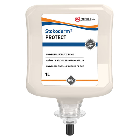 SC Johnson PROFESSIONAL Hautschutzcreme Stokoderm® PROTECT nicht parfümiert silikonfrei Kartusche Kunststoff 1l
