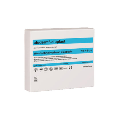 aluderm® Pflaster aluplast 6 x 10 cm (B x L) Polyestervlies 10 St./Pack.