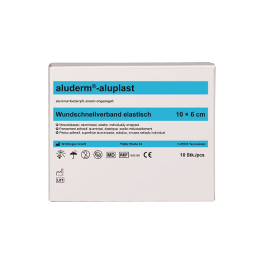 aluderm® Pflaster aluplast 6 x 10 cm (B x L) Polyestervlies 10 St./Pack.