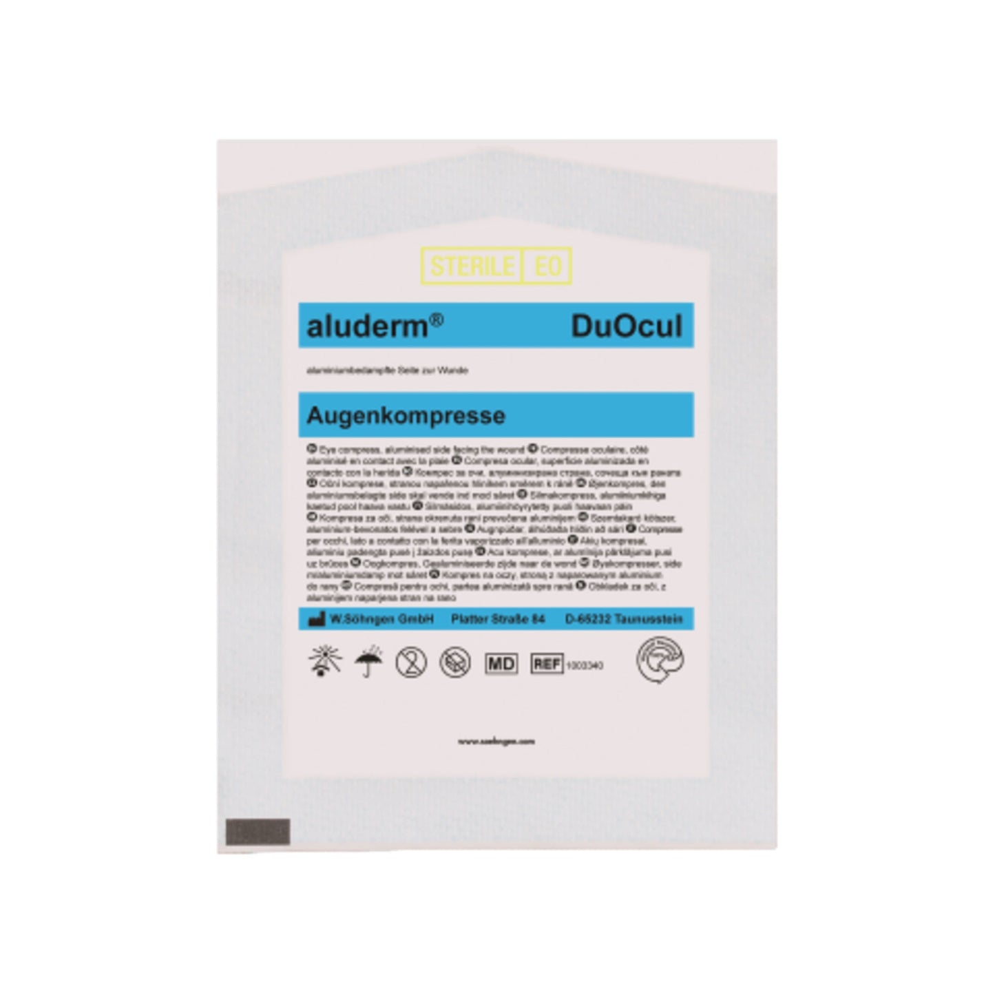 aluderm® Augenkompresse DuOcul oval Polyestervlies