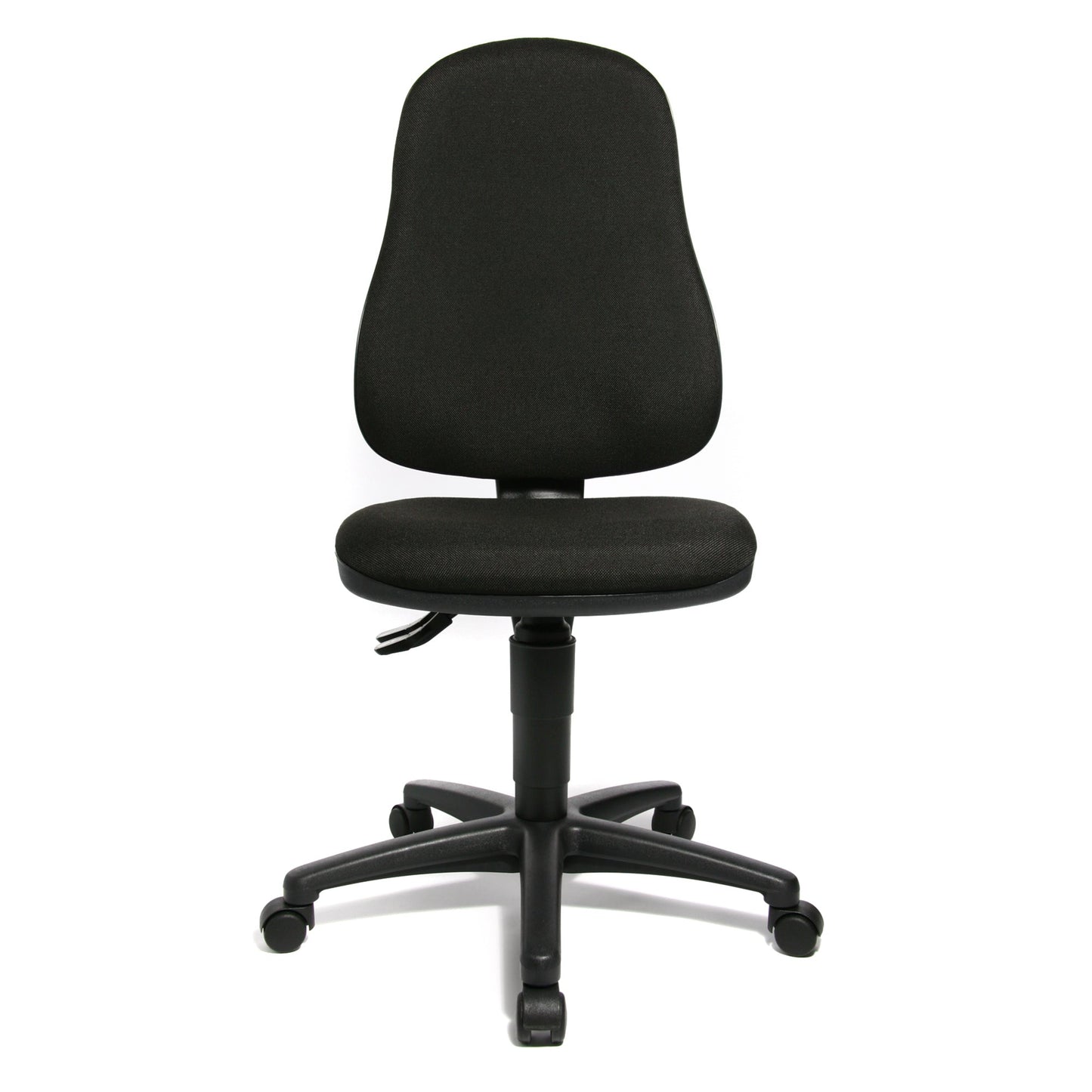 TOPSTAR Bürodrehstuhl Point 60 40-52cm Permanentkontaktmechanik Rolle hart gebremst (für Teppichboden) optionales Zubehör: Armlehne SU 7082, B2(B) 7038, Rolle weich gebremmst (für Hartboden) 6991 Polyamid schwarz