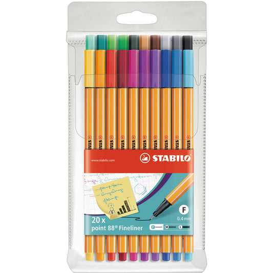 STABILO® Fineliner point 88® 0,4mm farbig sortiert 20 St./Pack.