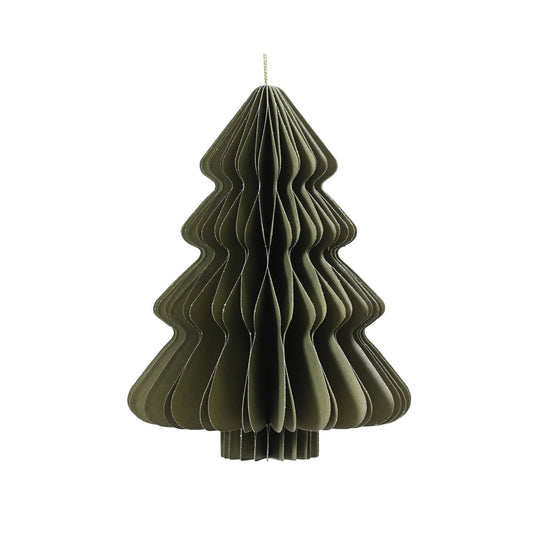 EVERLANDS Dekorationsfigur Weihnachtsbaum 15 x 20 cm (Ø x H) Papier grün