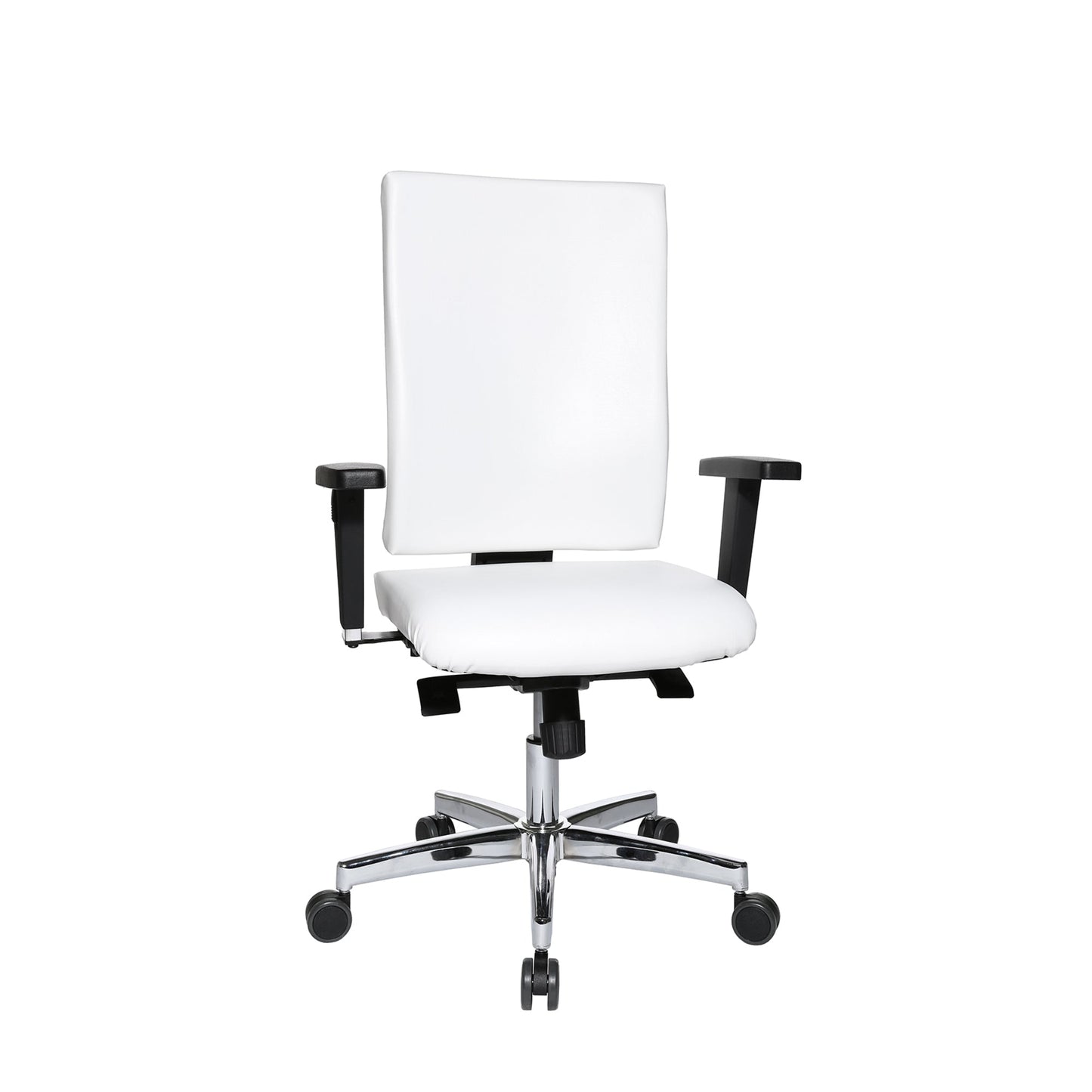 TOPSTAR Bürodrehstuhl Medical 60 Sitness 41-53cm Punktsynchrohnmechanik Rolle hart gebremst (für Teppichboden) Aluminium weiß