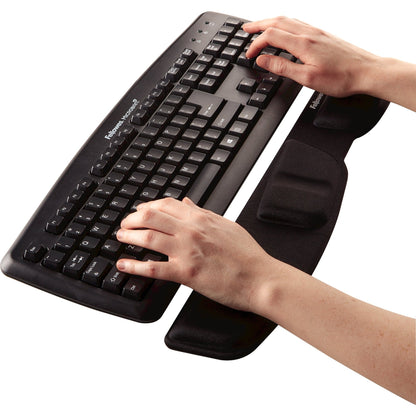 Fellowes® Handgelenkauflage Health-VT 26,36 x 1,59 x 8,57 cm (B x H x T) antistatisch Lycra schwarz