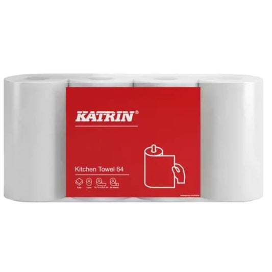 Katrin Küchenrolle 2-lagig Papier weiß 4 Rl./Pack.