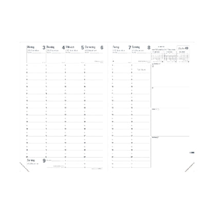 Quo Vadis Buchkalender Executif Impala 2025 16 x 16 cm (B x H) 1 Woche/2 Seiten Kunststoff schwarz