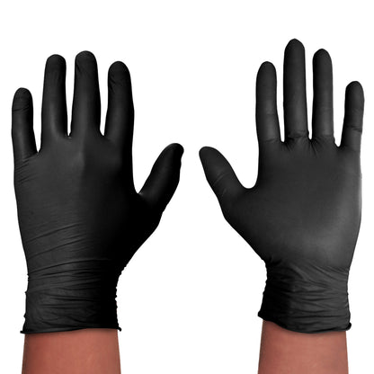 Spontex Einweghandschuhe Extra Black 7 VinylSTRAPAZIERFÄHIG schwarz 100 St./Pack.